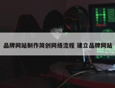 品牌网站制作简创网络流程 建立品牌网站