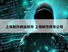 上海制作网站软件 上海制作网页公司