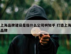 上海品牌建设是指什么公司啊知乎 打造上海品牌