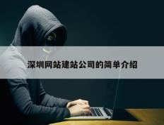 深圳网站建站公司的简单介绍