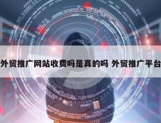 外贸推广网站收费吗是真的吗 外贸推广平台