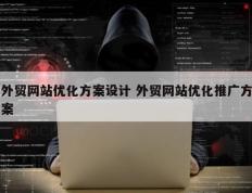 外贸网站优化方案设计 外贸网站优化推广方案