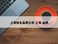 上海知名品牌公司 上海 品牌