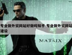 专业做外贸网站好做吗知乎 专业做外贸网站建设