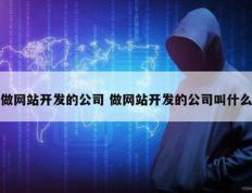 做网站开发的公司 做网站开发的公司叫什么