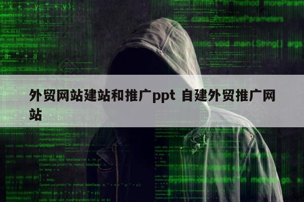 外贸网站建站和推广ppt 自建外贸推广网站