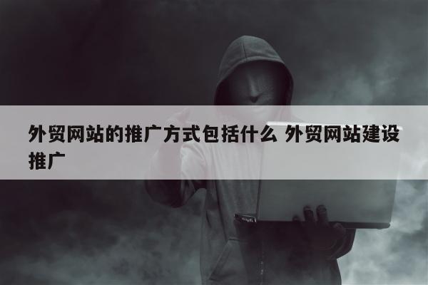 外贸网站的推广方式包括什么 外贸网站建设推广