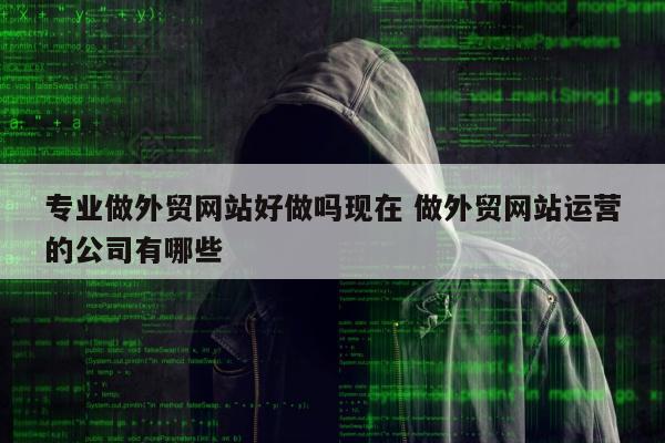 专业做外贸网站好做吗现在 做外贸网站运营的公司有哪些