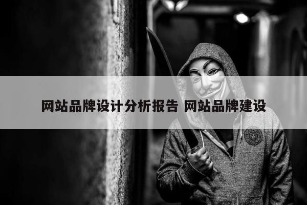 网站品牌设计分析报告 网站品牌建设