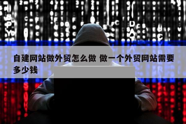 自建网站做外贸怎么做 做一个外贸网站需要多少钱